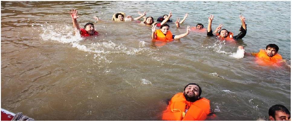 In the lap of ganges